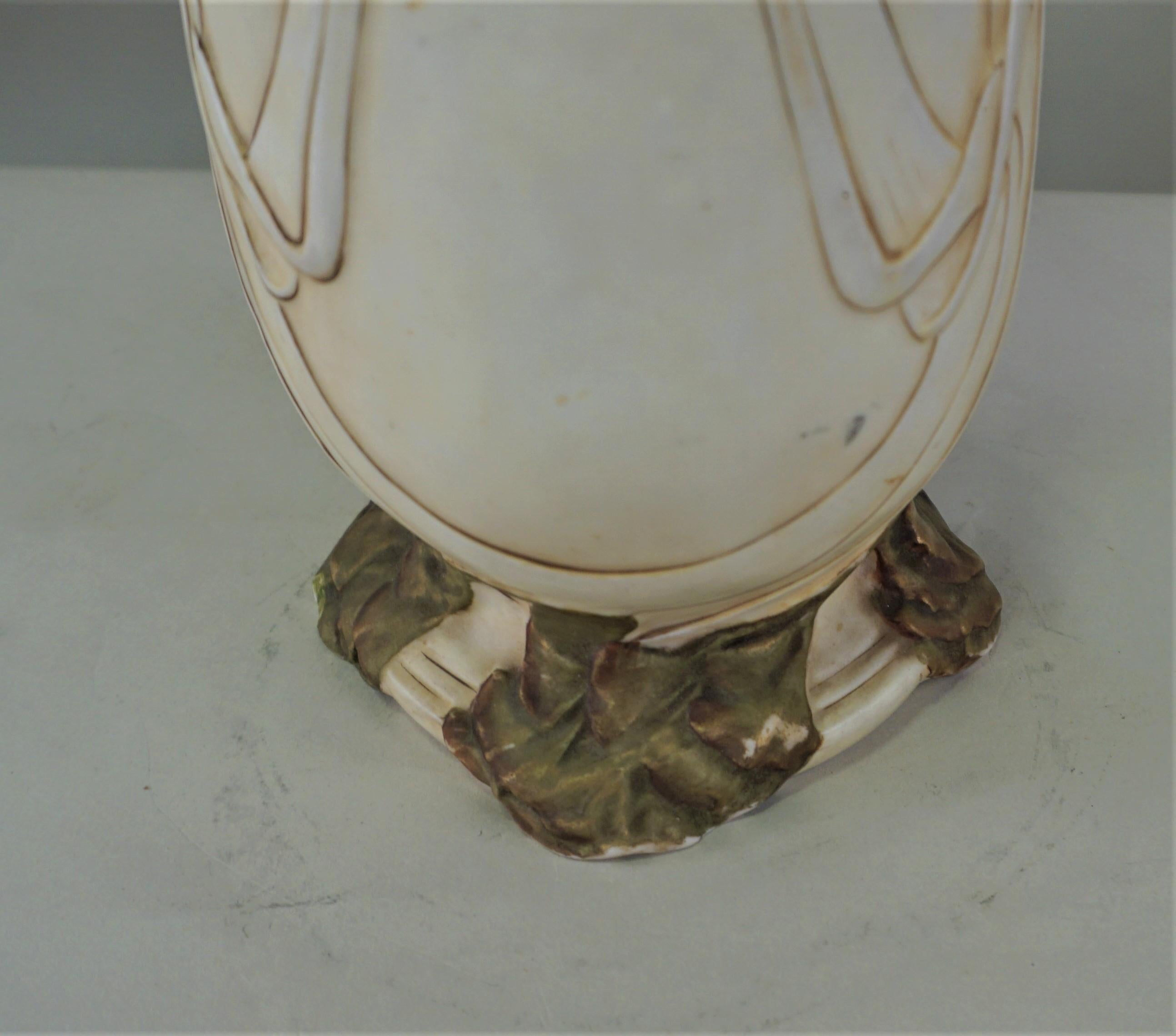 Czech Art Nouveau Porcelain Vase by Royal Dux