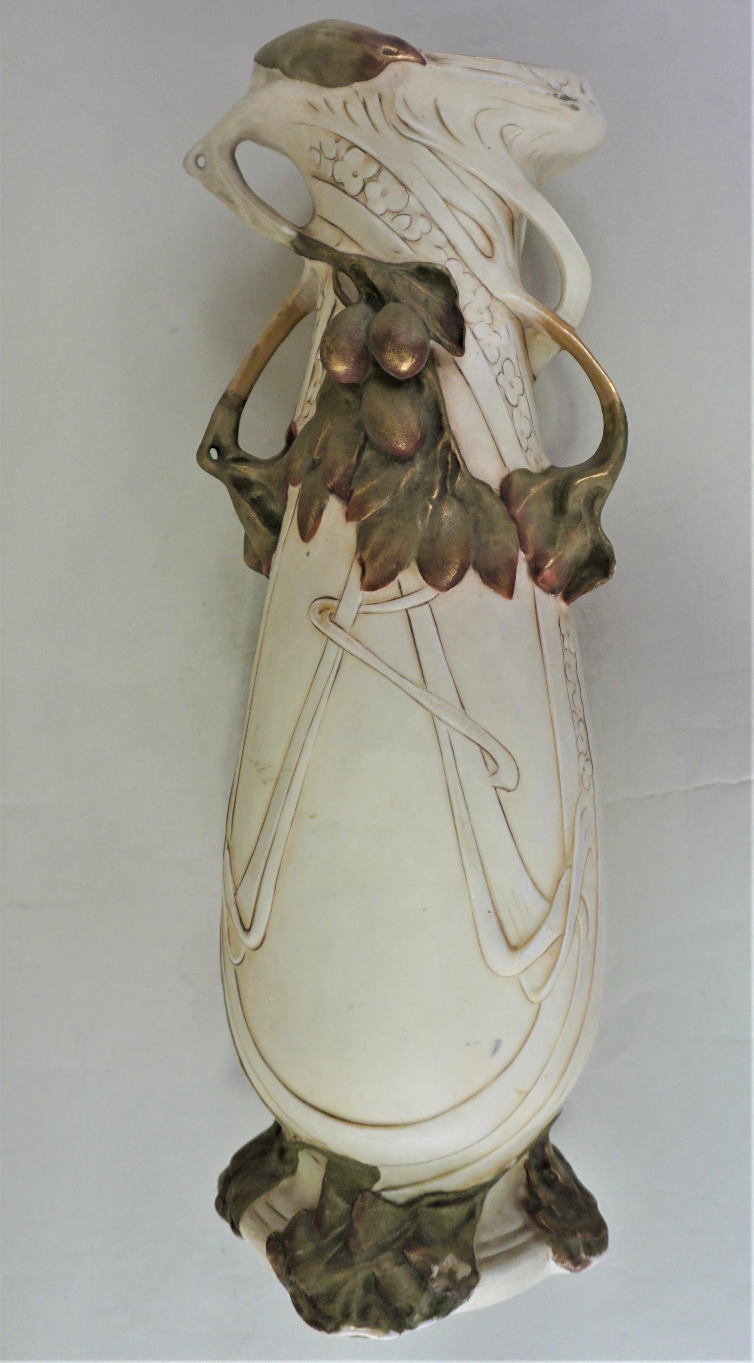 Art Nouveau Porcelain Vase by Royal Dux 4