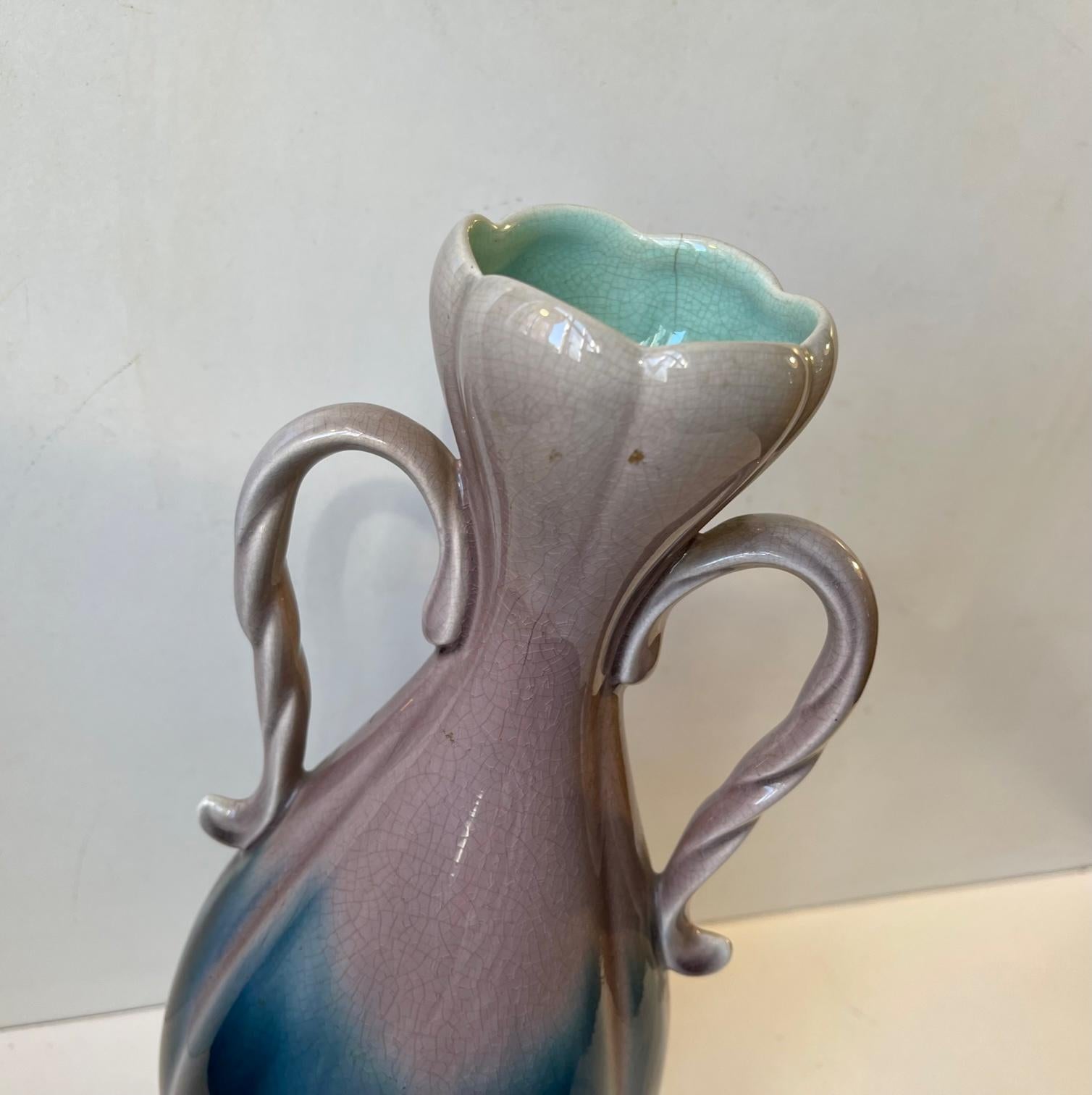 Swedish Art Nouveau Porcelain Vase from Rörstrand, circa 1910 For Sale