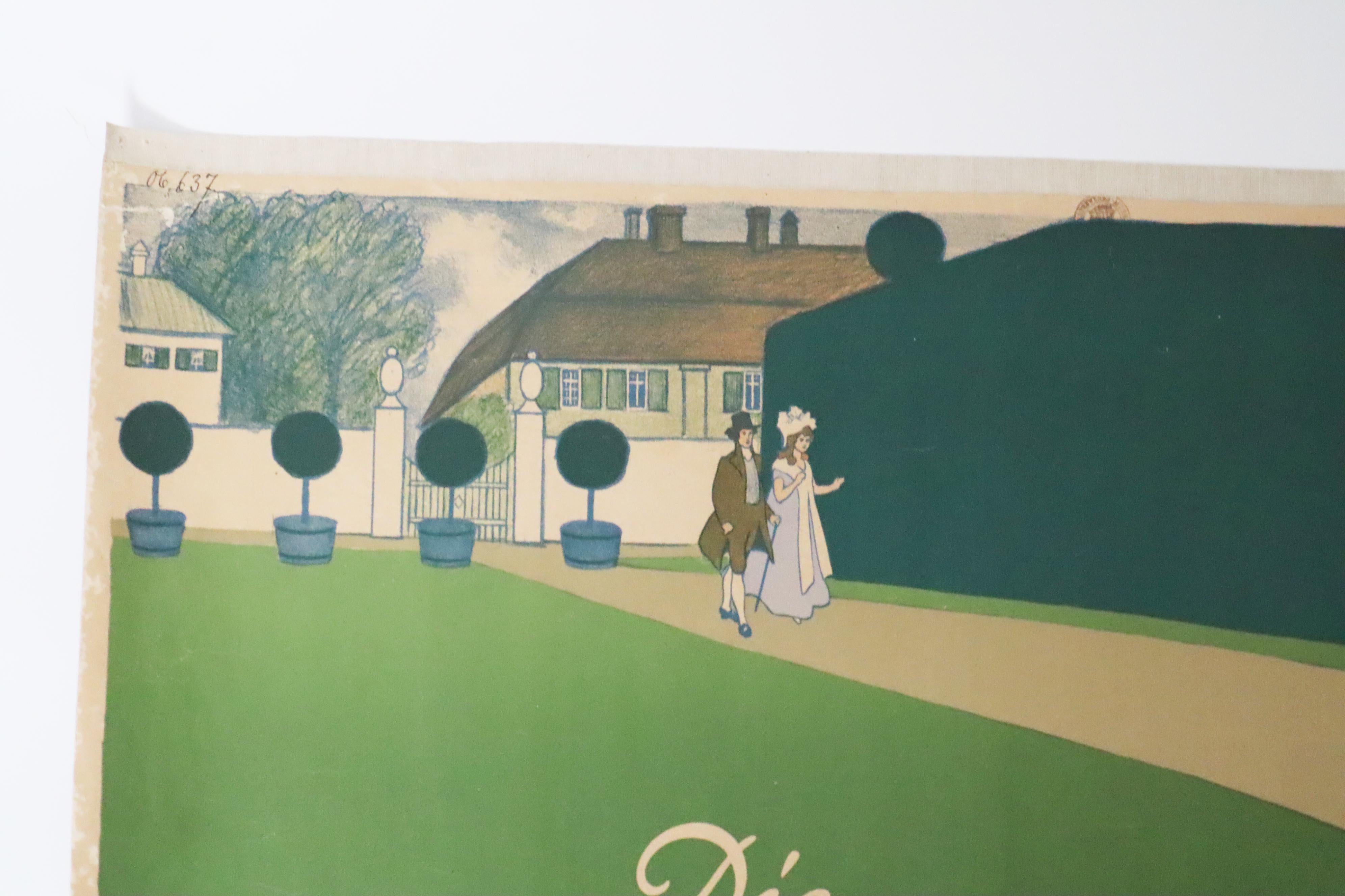 Art Nouveau Poster The Garden Pavilion World of Women by  Carl Schnebel Berlin For Sale 3