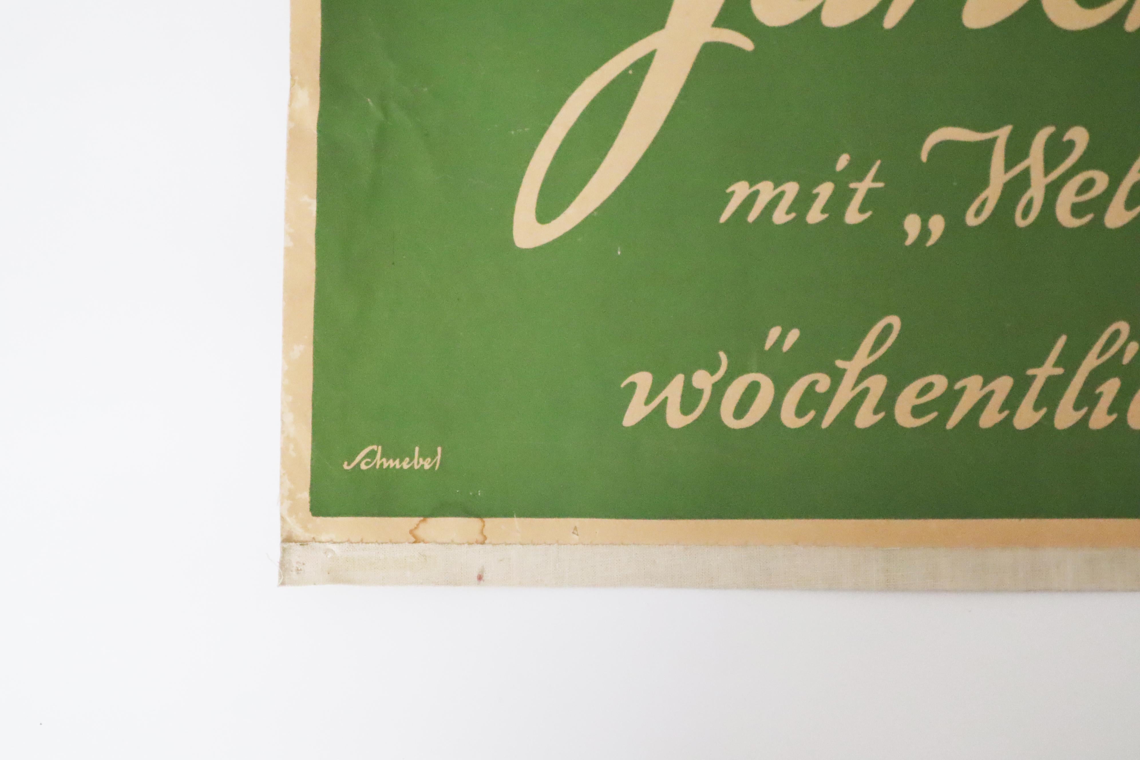 Art Nouveau Poster The Garden Pavilion World of Women by  Carl Schnebel Berlin For Sale 6