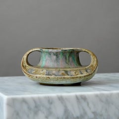 Jarrón de cerámica Art Nouveau de Charles Greber. Beauvais, Francia, hacia 1920.