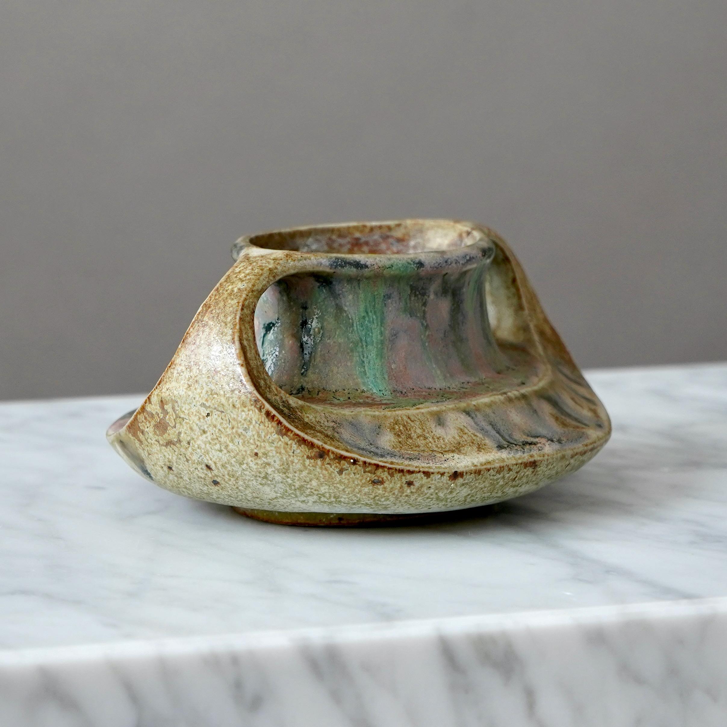 Vaso in ceramica Art Nouveau di Charles Greber. Beauvais, Francia, 1920 circa. in vendita 1
