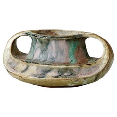 Art Nouveau Pottery Vase by Charles Greber. Beauvais, France, circa 1920.