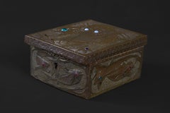 Art Nouveau "Predator Box" Repoussé Box by Alfred Daguet