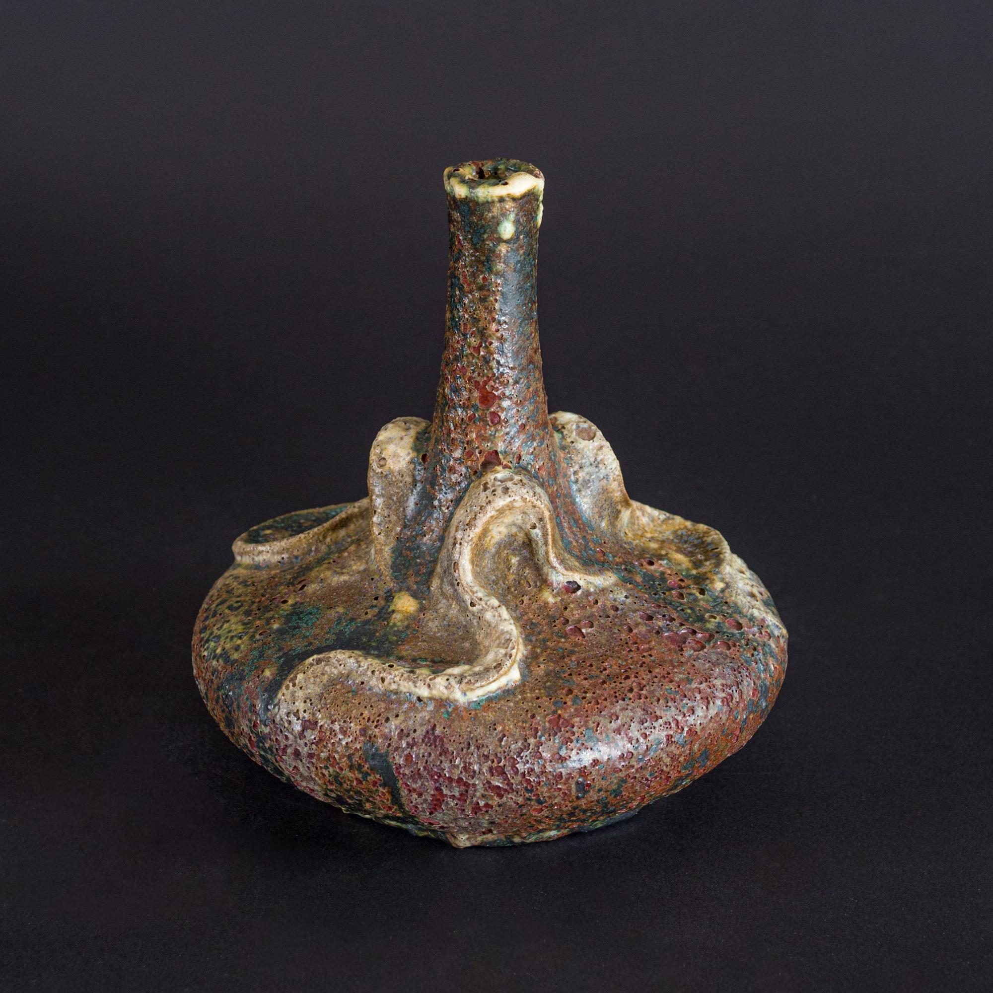 Smaltato Vaso Art Nouveau Primordeal di Raoul Lachenal in vendita