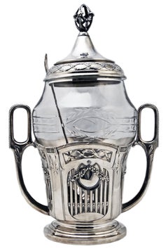 Art Nouveau probably WMF Germany Punchbowl Ladle, 1900