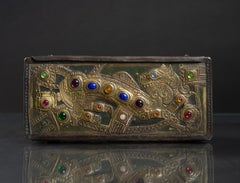 Art Nouveau Regal Lion Repoussé Box by Alfred Daguet