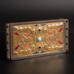 Jugendstil-Repousse- Storkkasten aus Schachtel von Alfred Daguet