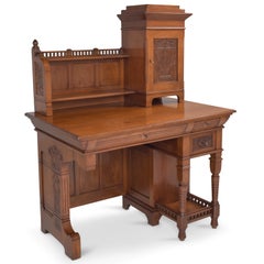 Art Nouveau Restoration Desk / Lady'S Desk in Walnut