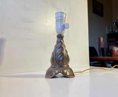 Art Nouveau Revival Ceramic Table Lamp by Søholm, 1950s