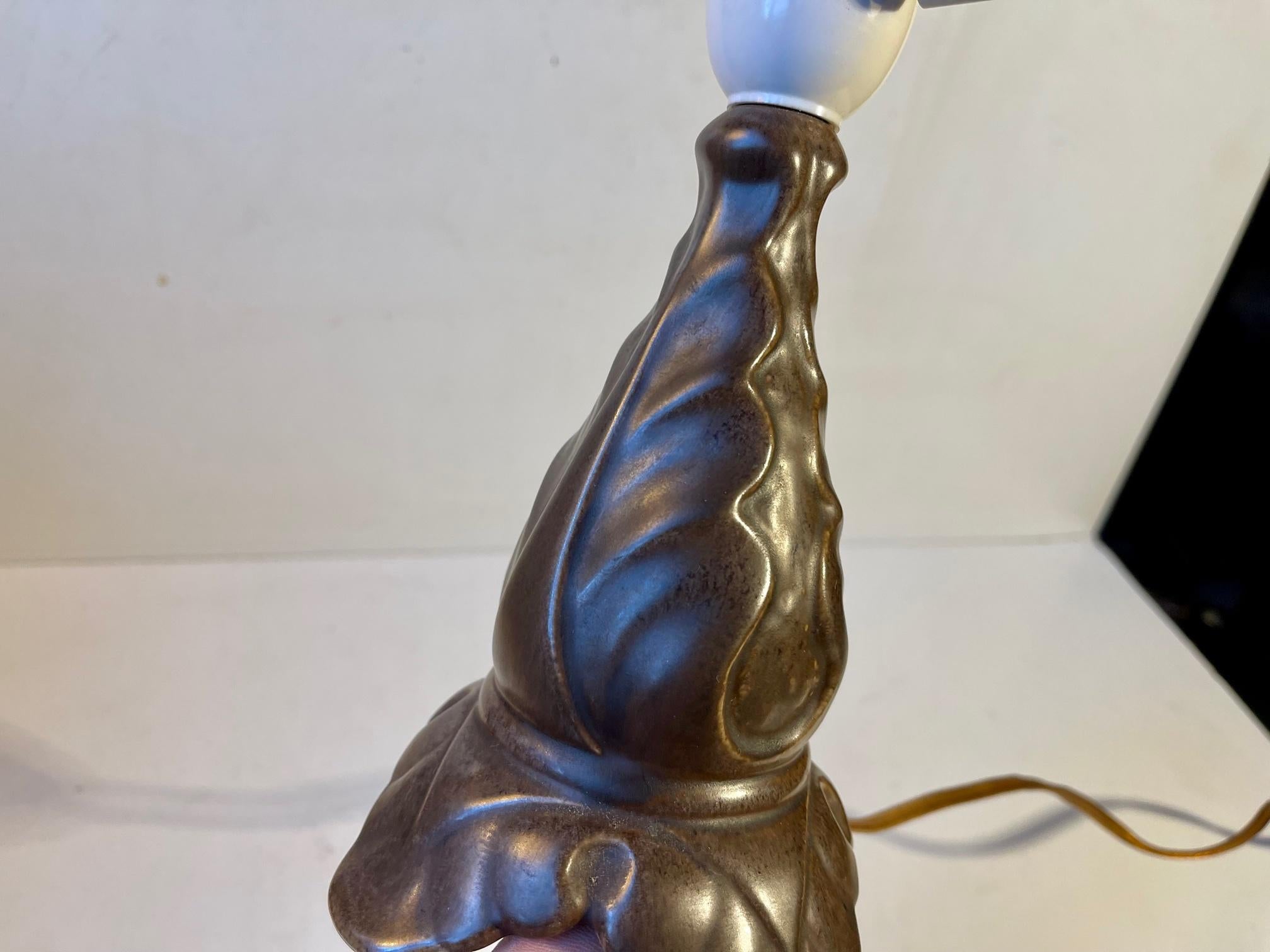 Danish Art Nouveau Revival Ceramic Table Lamp by Søholm, 1950s