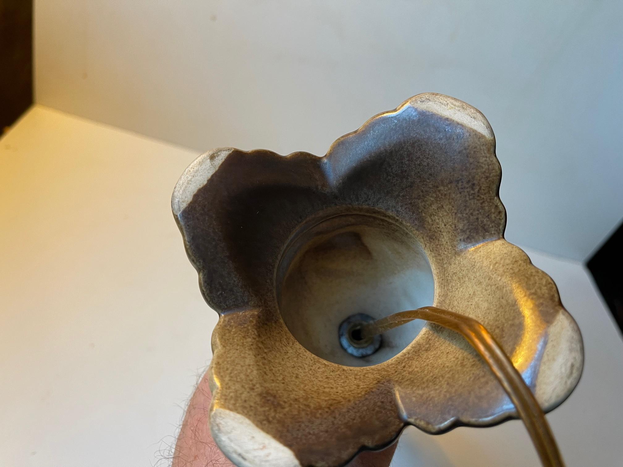 Art Nouveau Revival Ceramic Table Lamp by Søholm, 1950s For Sale 1