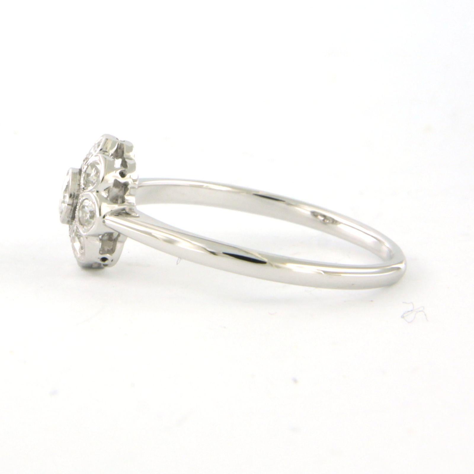 ART NOUVEAU Ring mit alten europäischen Diamanten und Diamanten im Einzelschliff bis zu 0,35ct 14k Gold (Art nouveau) im Angebot