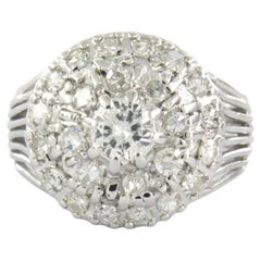 Bague ART NOUVEAU avec diamants européens anciens et diamants taille unique jusqu
à 1,25ct or 18k