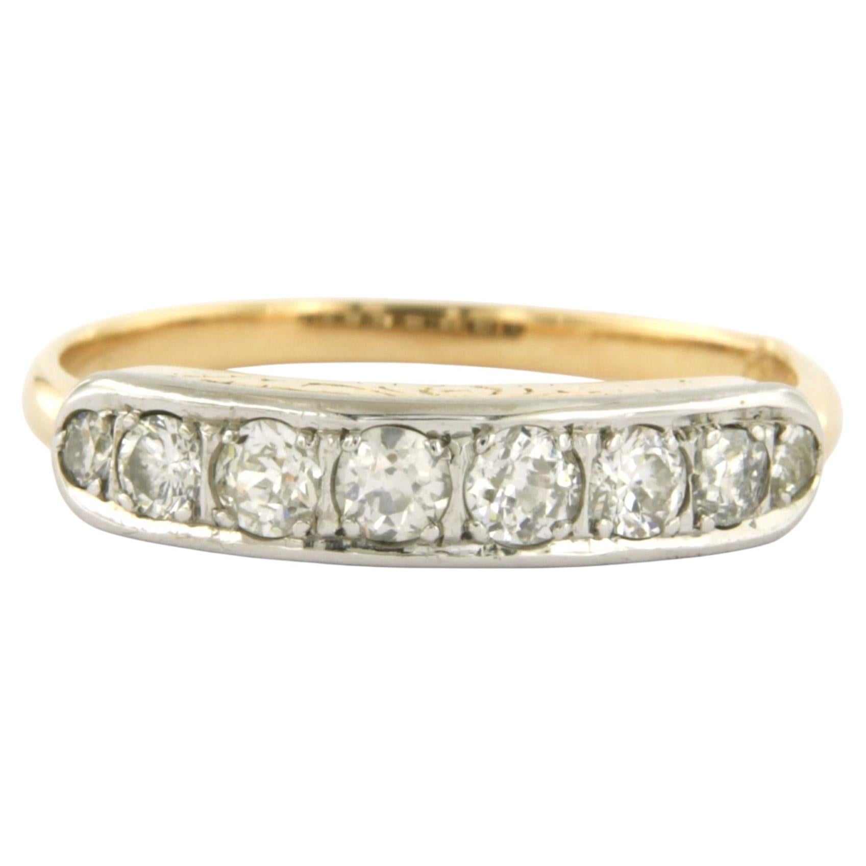 Bague ART NOUVEAU avec diamants de taille européenne ancienne jusqu'à 0,50ct or 14k