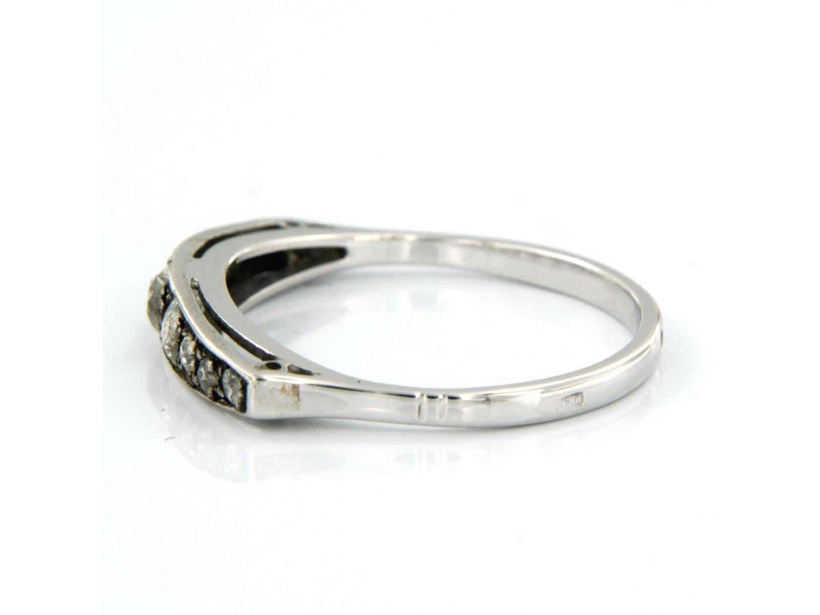 ART NOUVEAU Bague avec diamant taille mine ancienne sup à 0.60ct 14k or et argent Pour femmes en vente