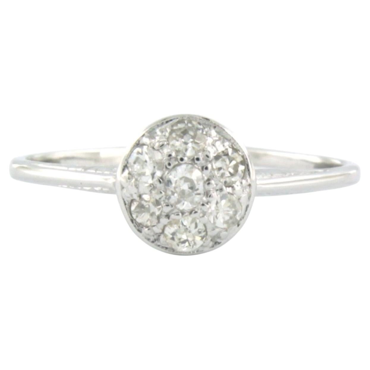 ART NOUVEAU Ring mit Diamanten im Altminenschliff bis 0,32ct aus 18k Gold