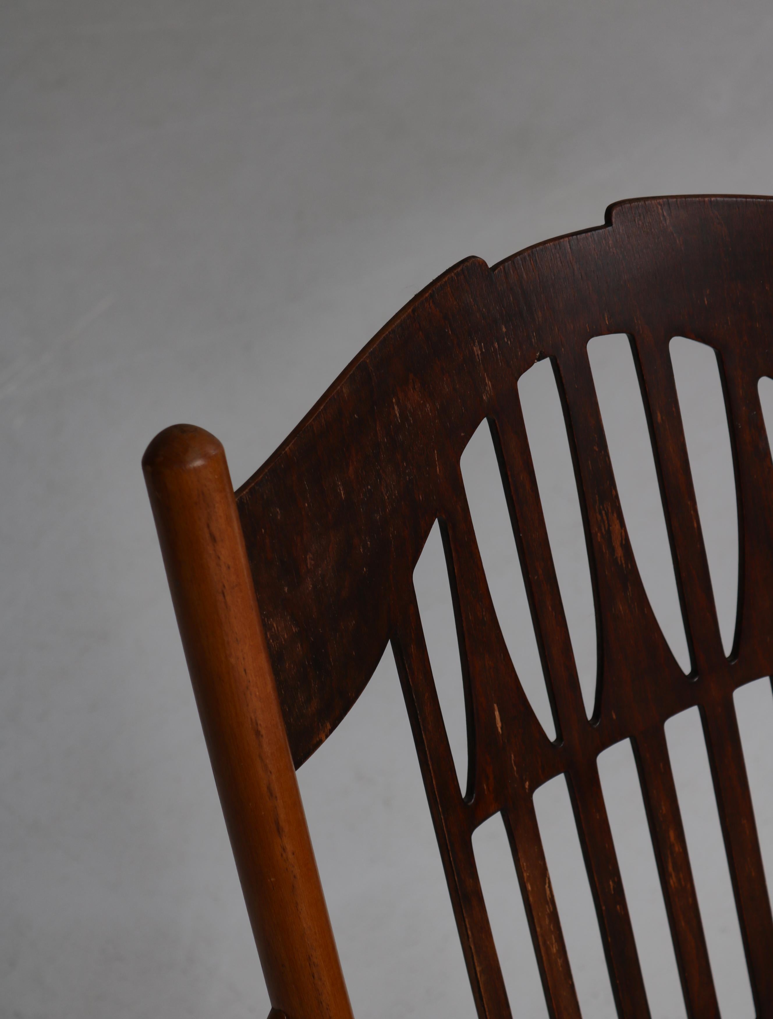 Art Nouveau Rocking Chair by Gustav Siegel for Jacob & Josef Kohn, Austria, 1904 12