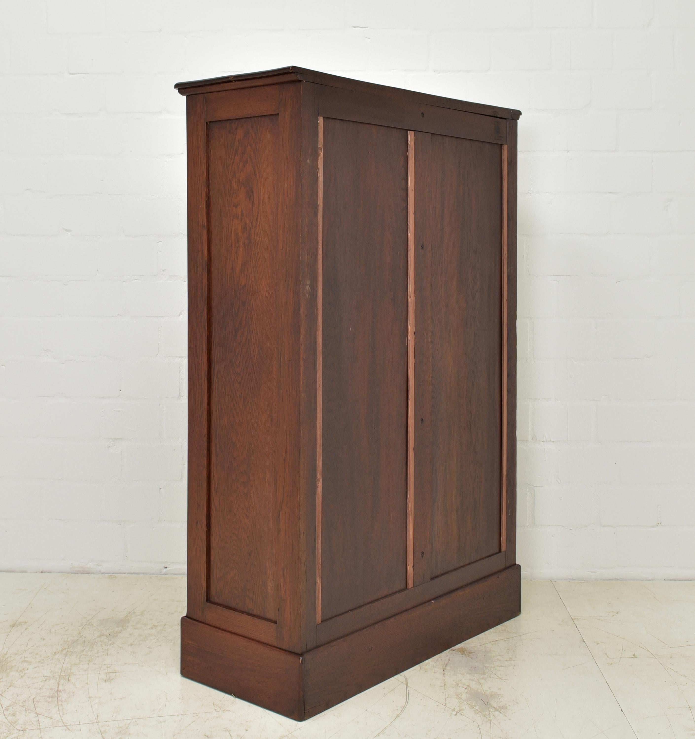 Roller Shutter-Schrank/Büroschrank aus Eiche im Jugendstil, 1910 3