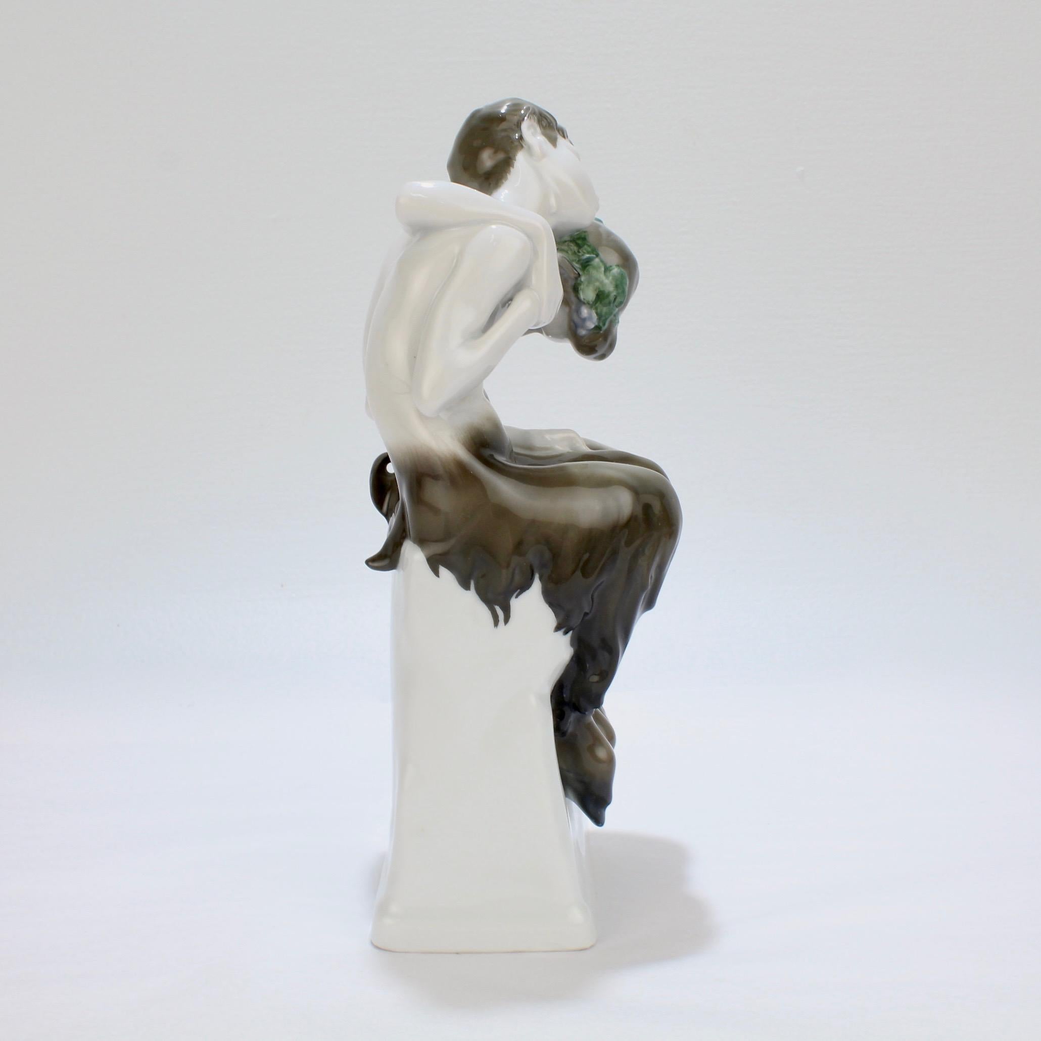 Art Nouveau Rosenthal Porcelain Figurine of Sleeping Fauns by Albert Caasmann 2