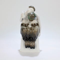 Art Nouveau Rosenthal Porcelain Figurine of Sleeping Fauns by Albert Caasmann