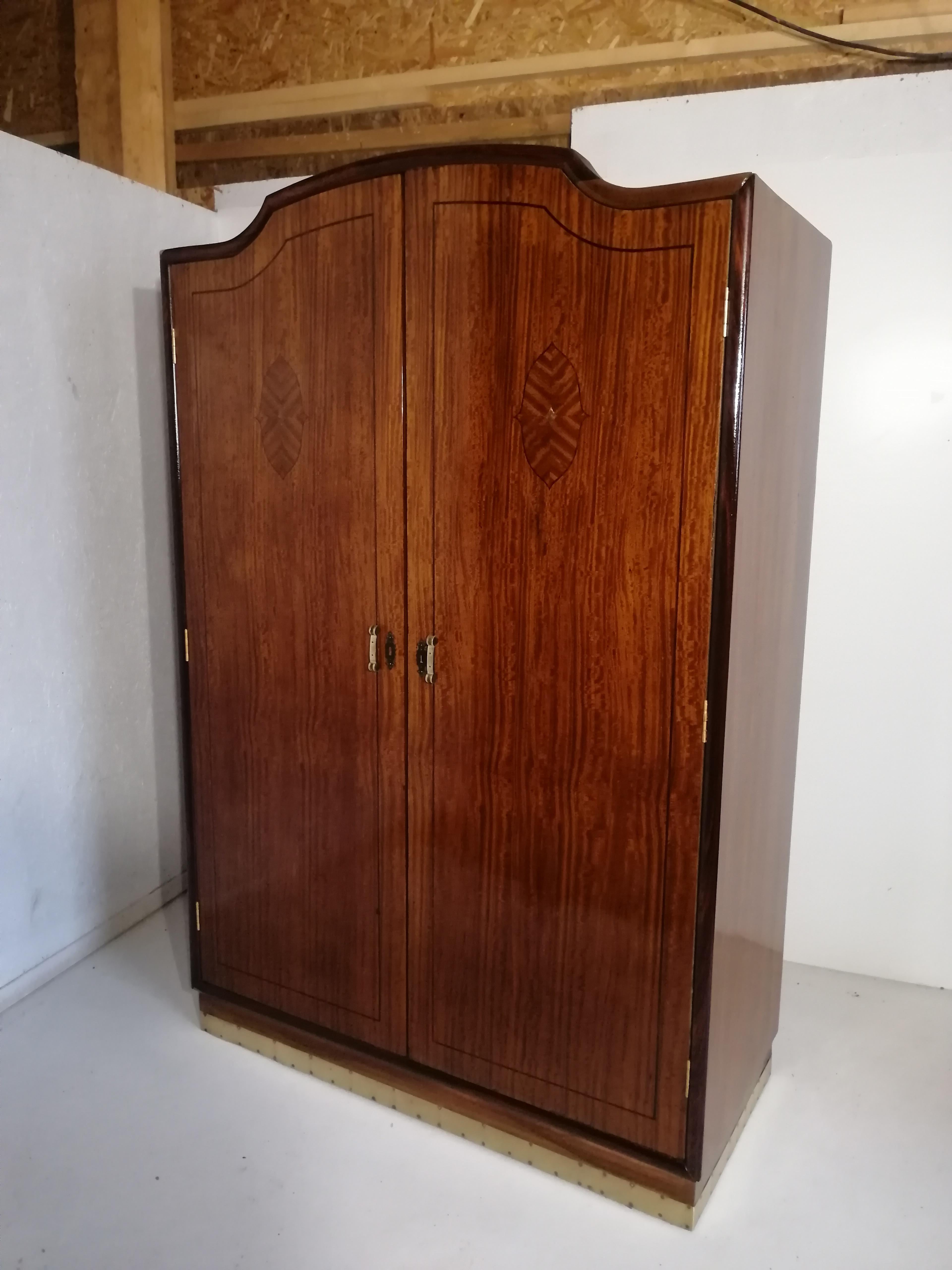 Art Nouveau rosewood wardrobe.

Second wardrobe on my second auction.

The furniture from our workshop is manually covered with high-gloss shellac Laquer.
