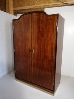 Art Nouveau Rosewood Wardrobe
