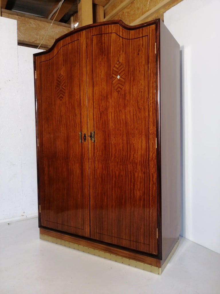 Art Nouveau Rosewood Wardrobe For Sale at 1stDibs