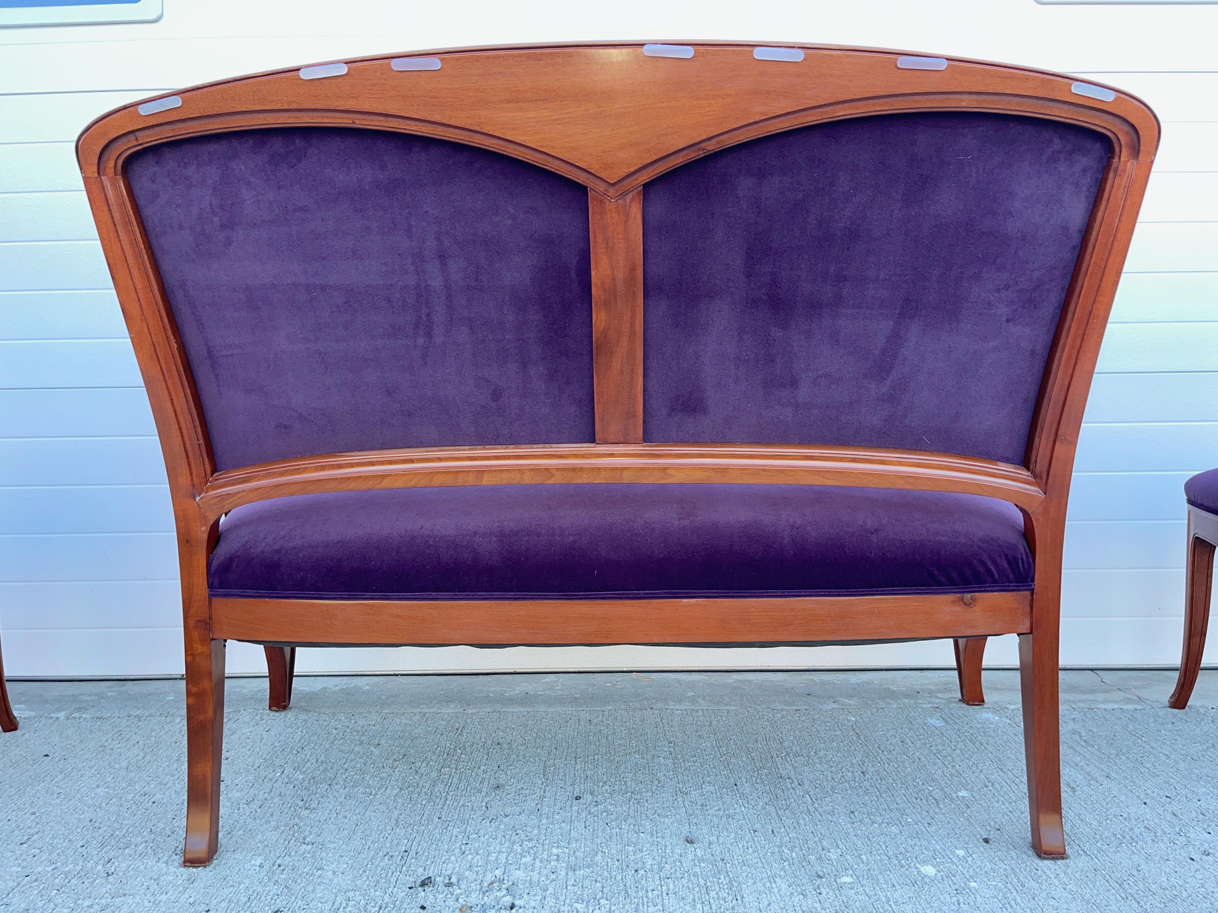 Art Nouveau Salon Suite by Gauthier-Poinsignon  In Good Condition For Sale In Hanover, MA