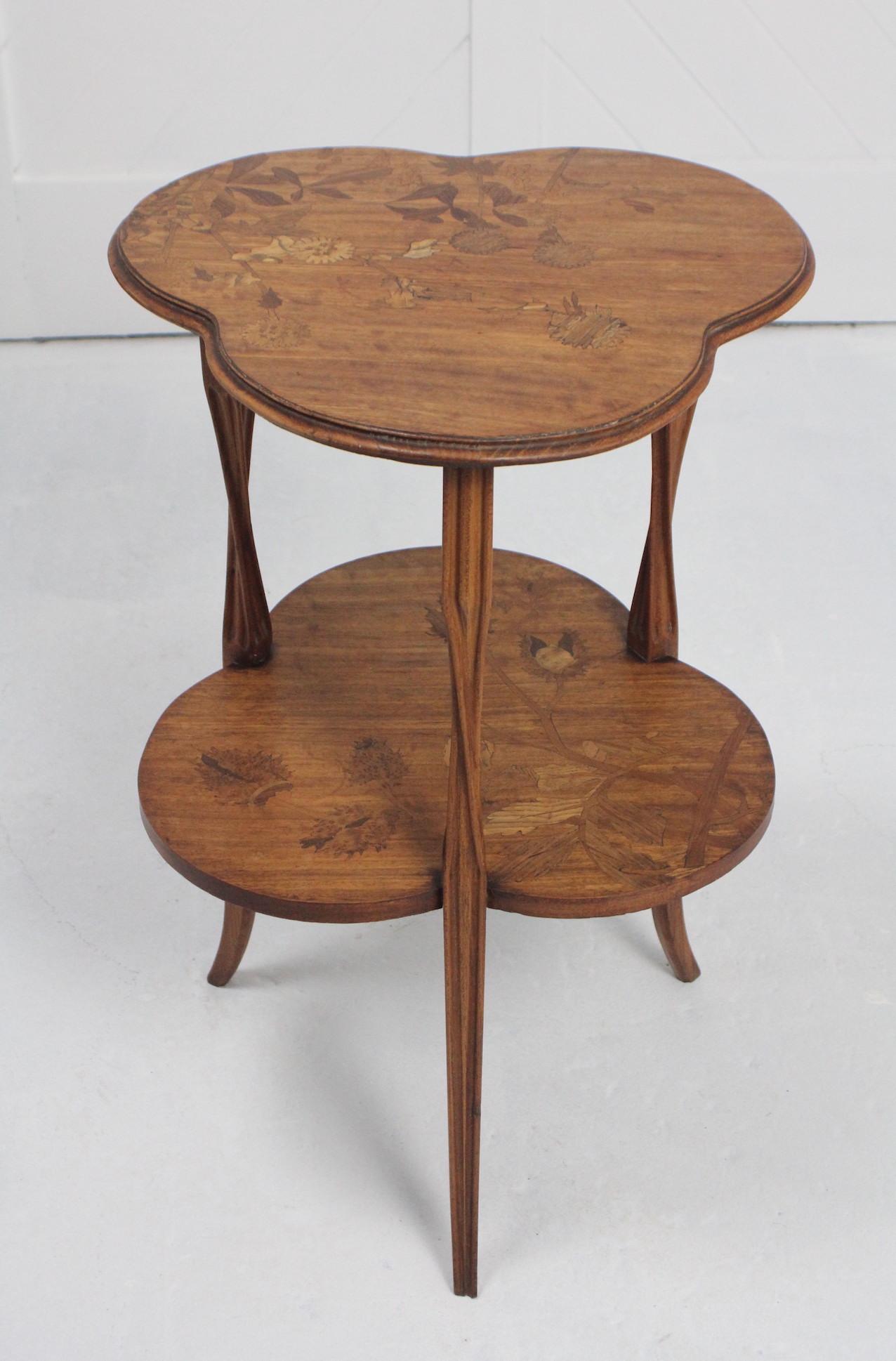 Oak Art Nouveau Salon Table by Louis Majorelle