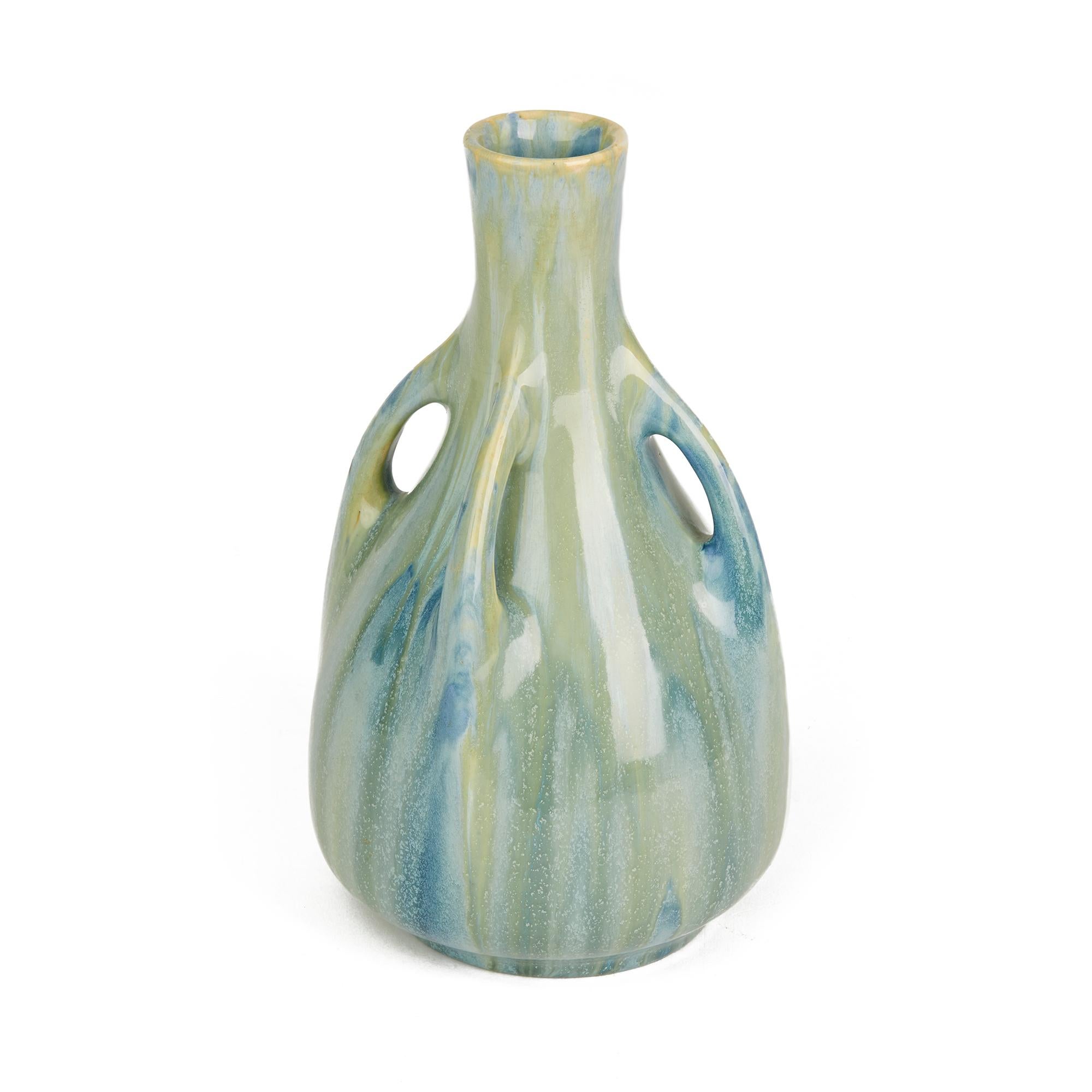 Early 20th Century Art Nouveau Scandinavian Röstrand Alf Wallander Pottery Vase, circa 1905