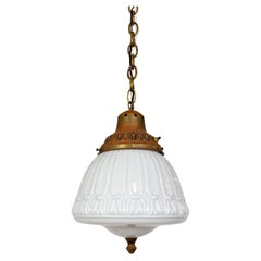 Art Nouveau Schoolhouse Pendant Light