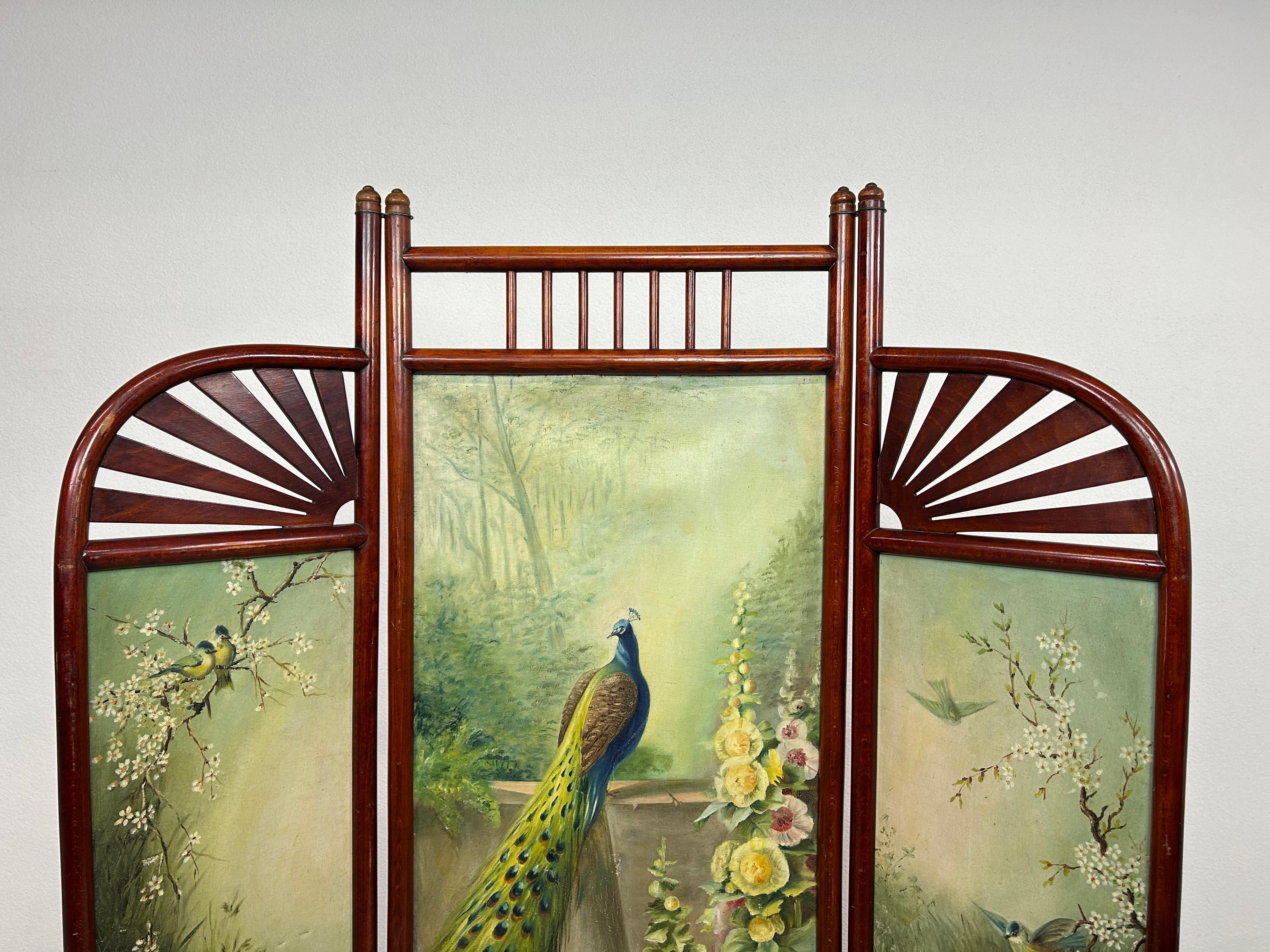 Art Nouveau Art nouveau screen no.11306 by Thonet in vendita