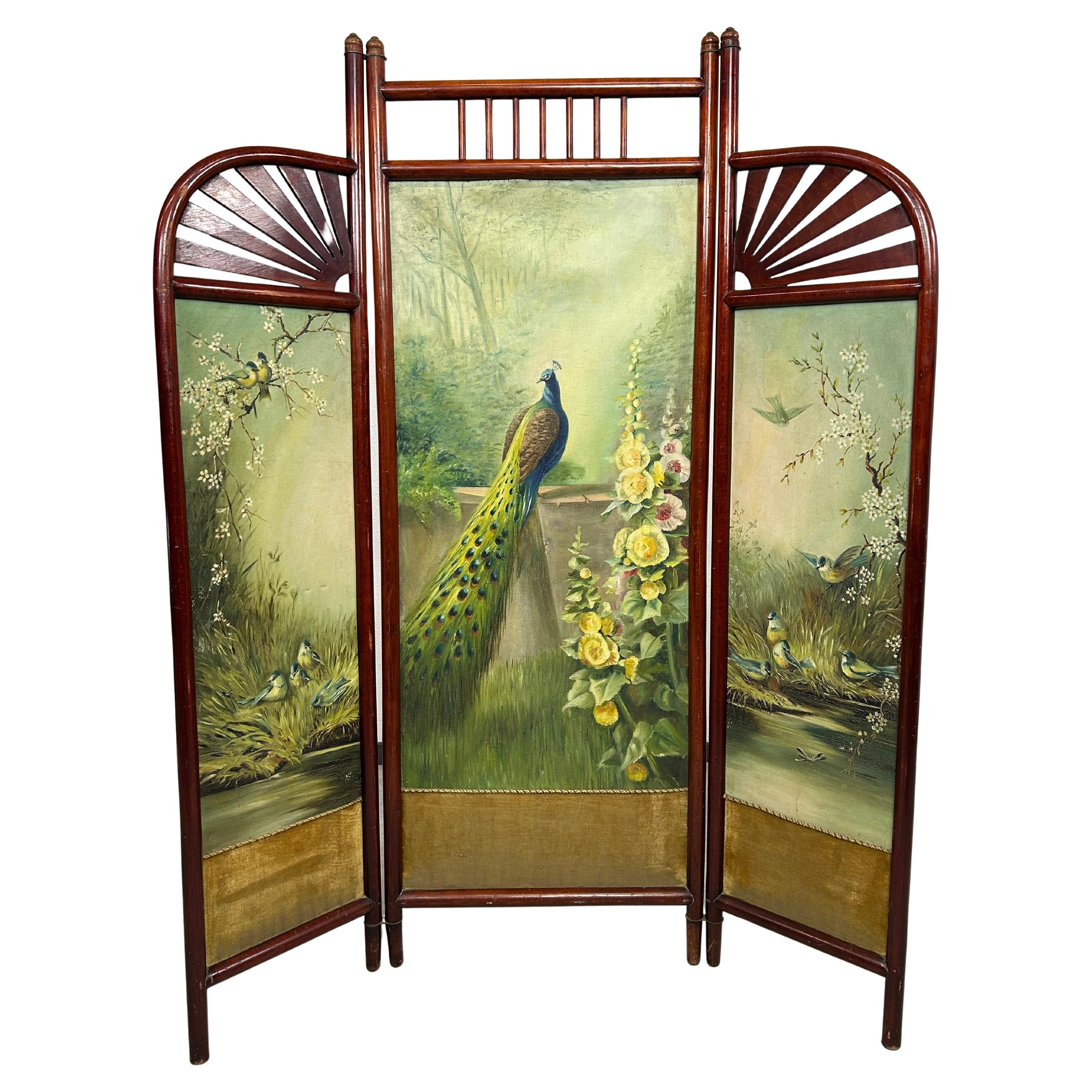 Art nouveau screen no.11306 by Thonet in vendita