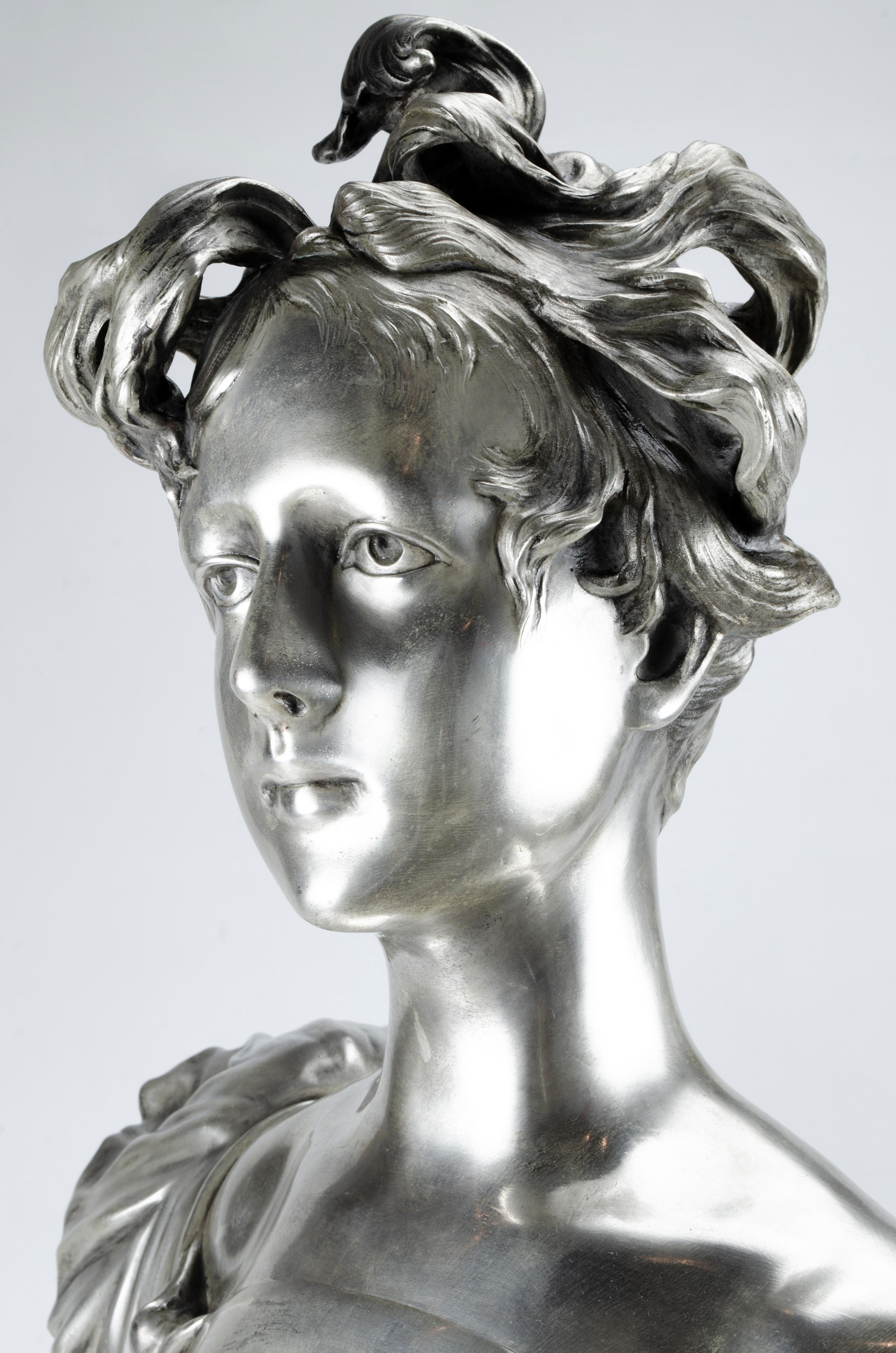 Inizio XX secolo Busto scultura Art Nouveau di Anton Nelson in vendita