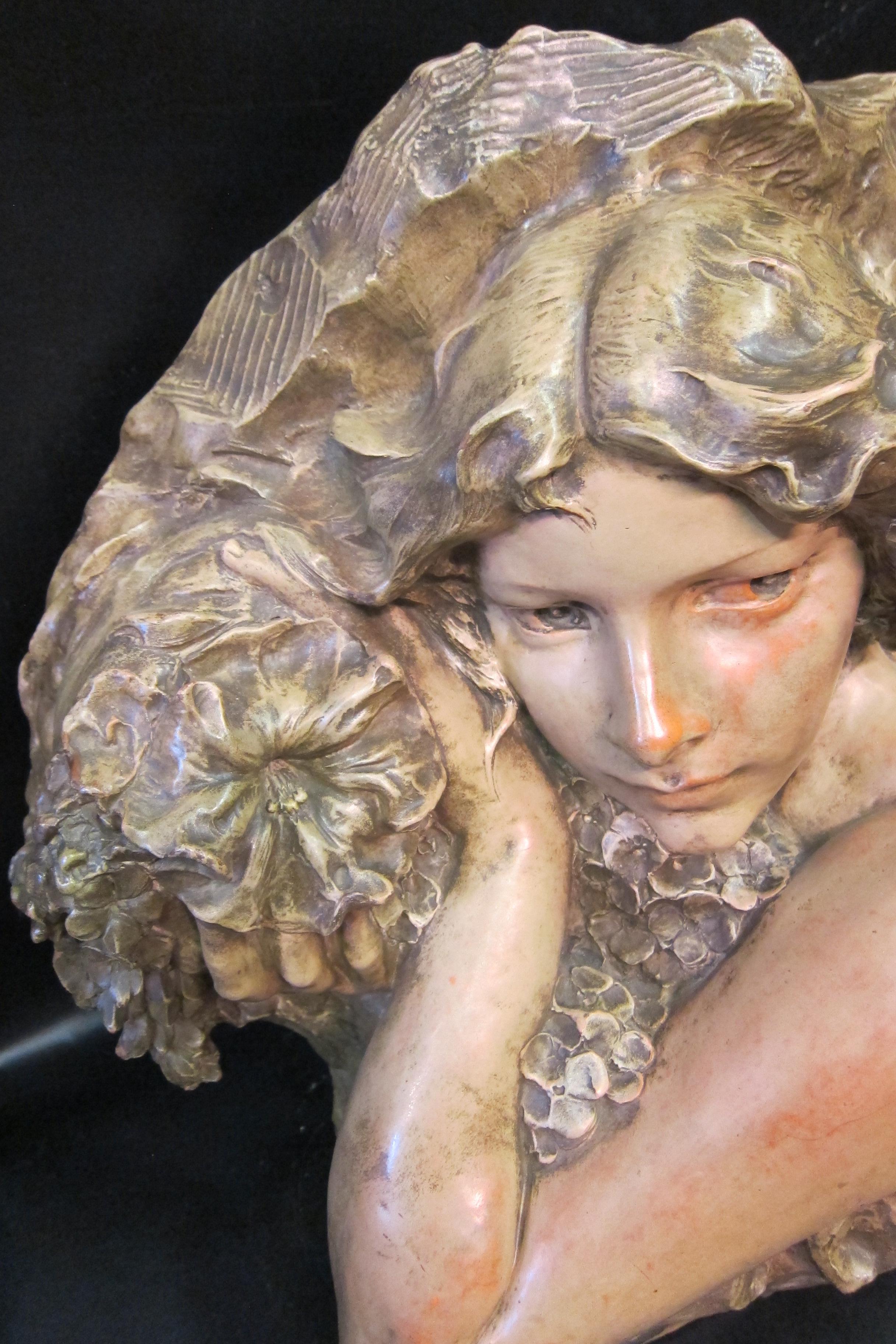 Jugendstil-Skulptur aus Terrakotta (Italienisch)