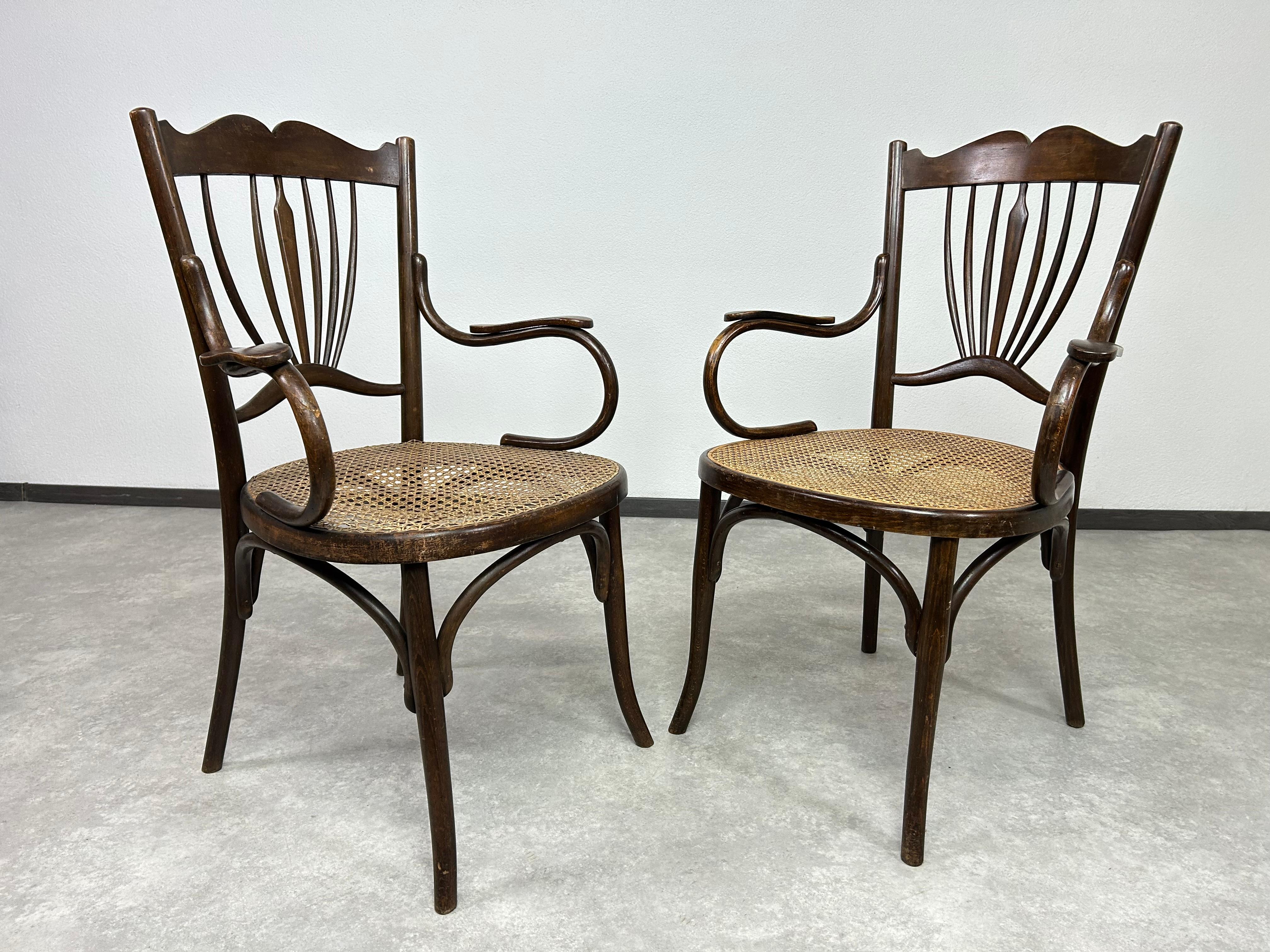 Groupe de sièges Art Nouveau de Fischel Autriche en vente 7