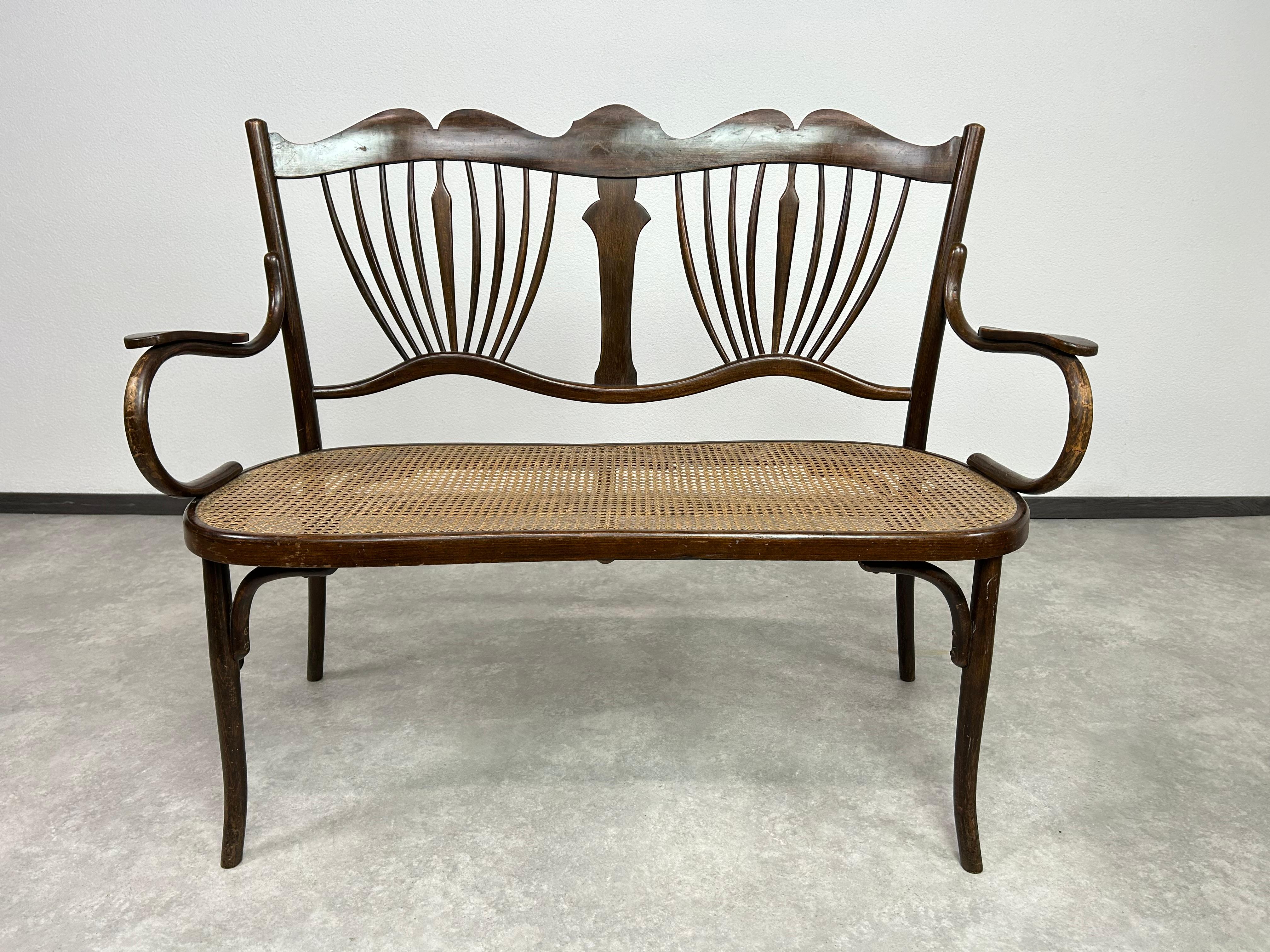 Art nouveau Groupe de sièges Art Nouveau de Fischel Autriche en vente
