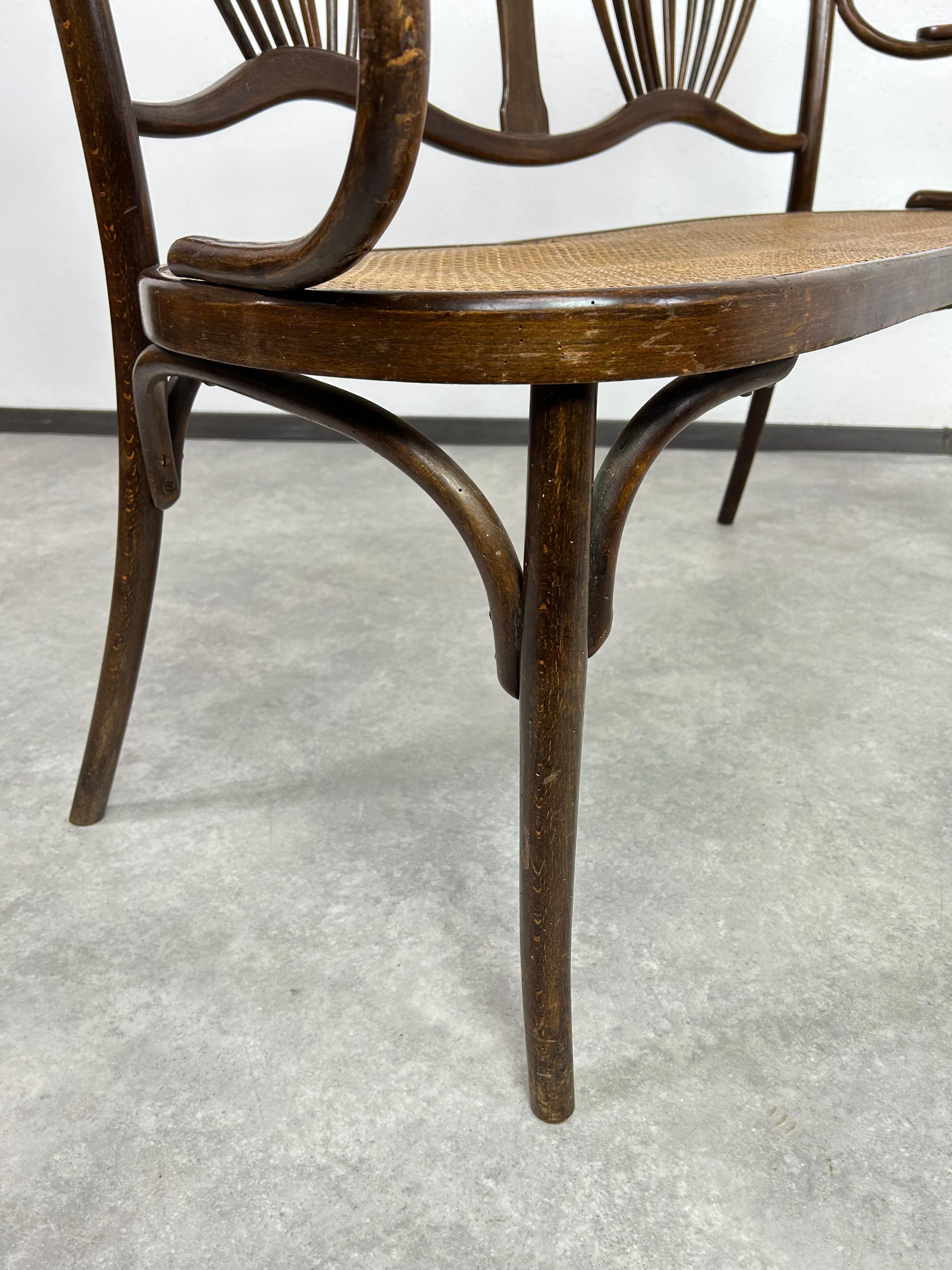 Groupe de sièges Art Nouveau de Fischel Autriche en vente 1