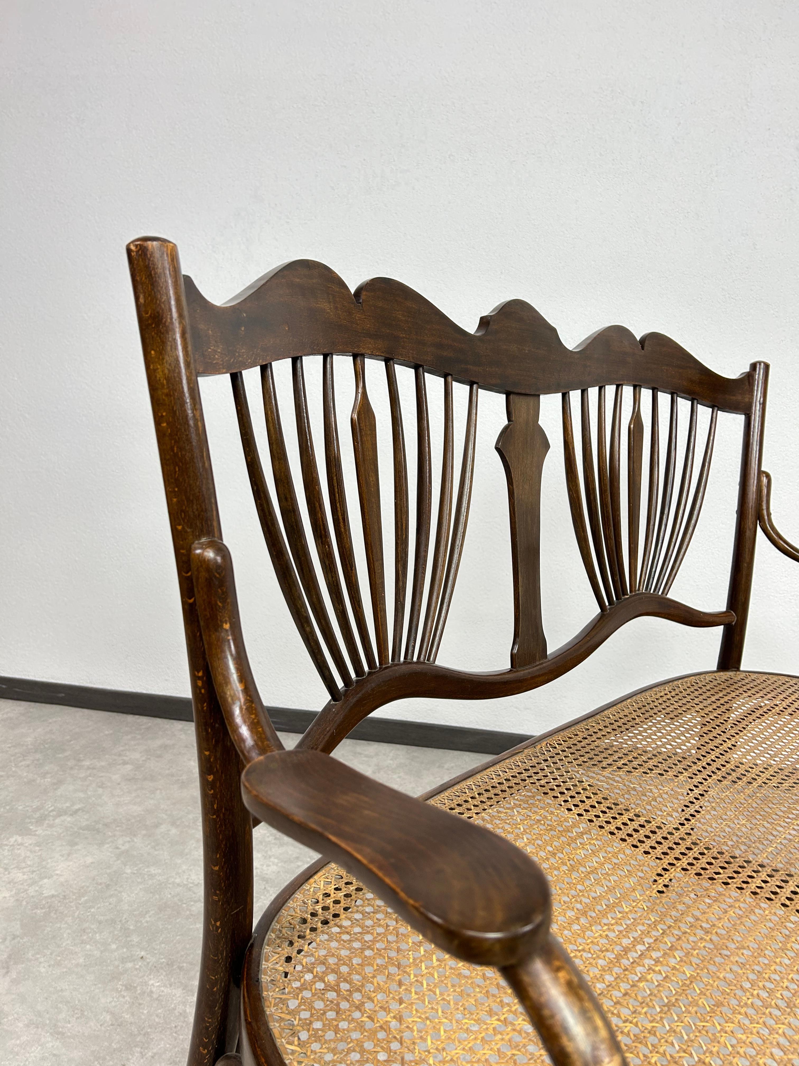 Groupe de sièges Art Nouveau de Fischel Autriche en vente 2