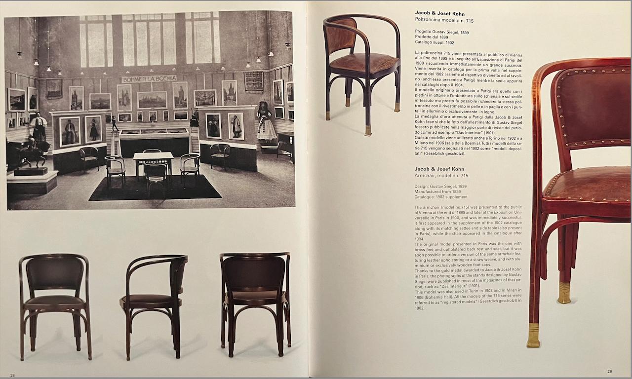 Art Nouveau Seating-Group by G.Siegel / O.Wagner / M.Kammerer for Thonet / Kohn 6
