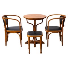 Groupe de sièges Art Nouveau de G.Siegel / O.Wagner / M.Kammerer pour Thonet / Kohn