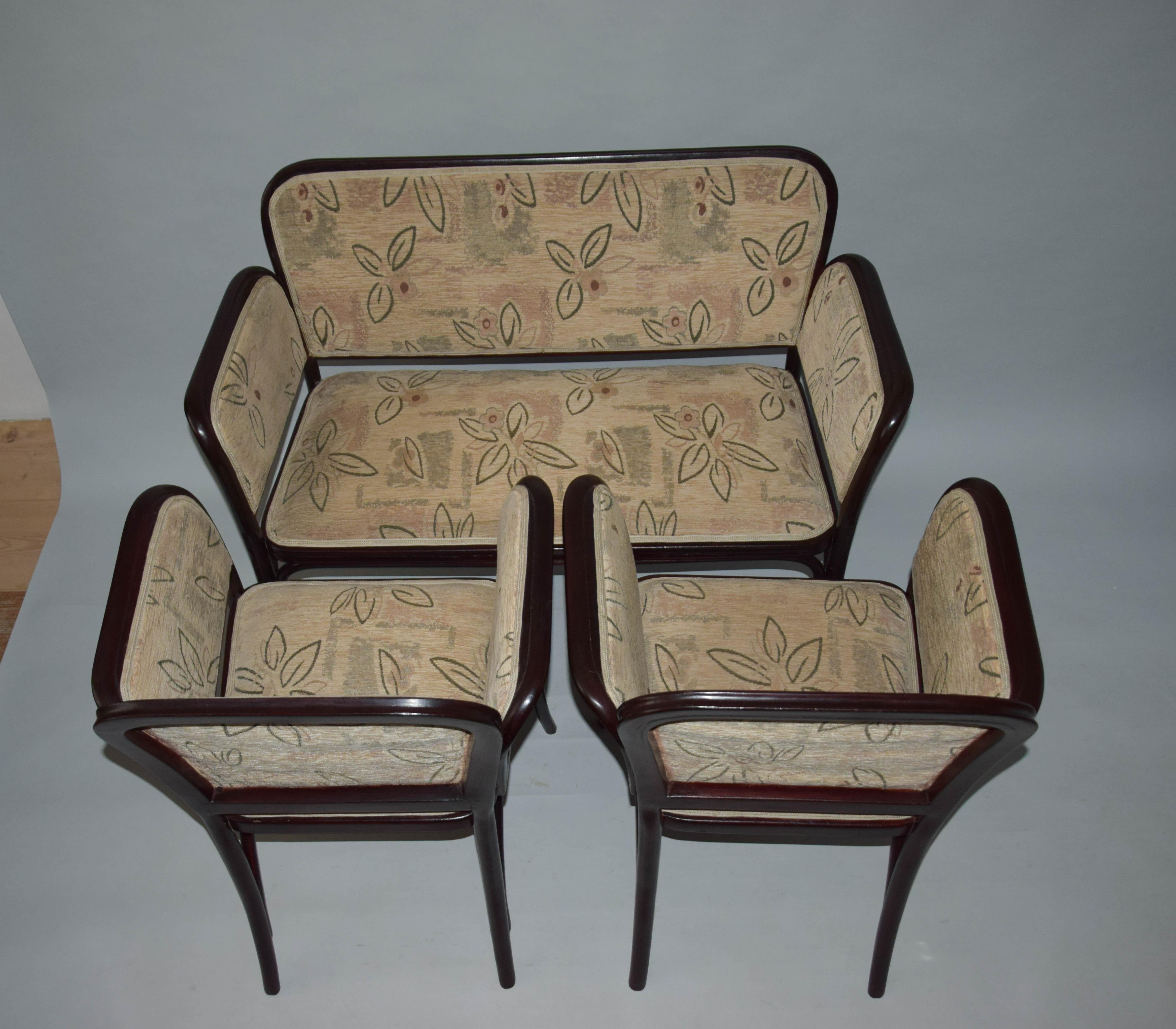 Art Nouveau Seating Set by Otto Wagner for Thonet, 1910s In Good Condition For Sale In Praha, CZ