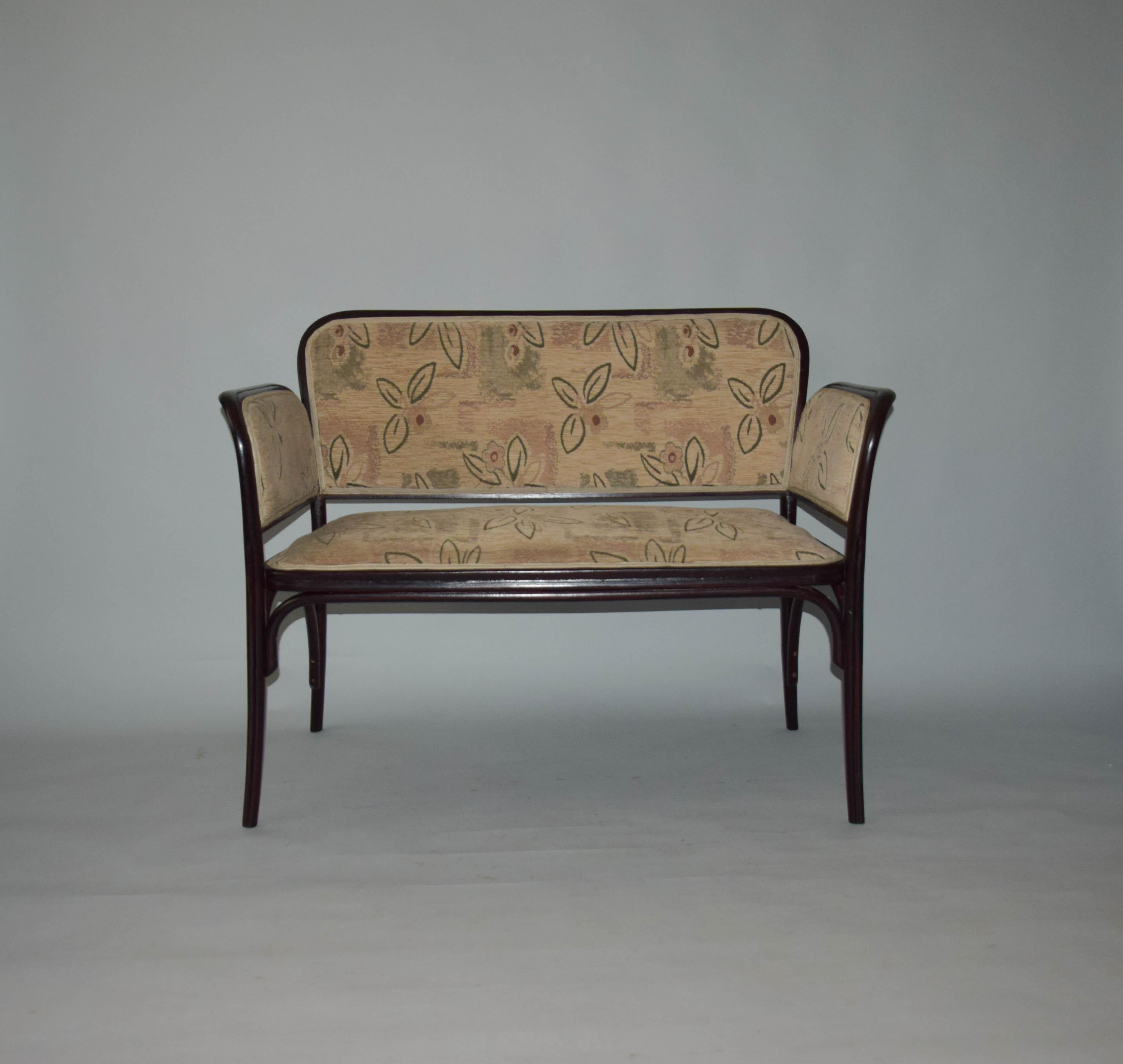 Upholstery Art Nouveau Seating Set by Otto Wagner for Thonet, 1910s For Sale