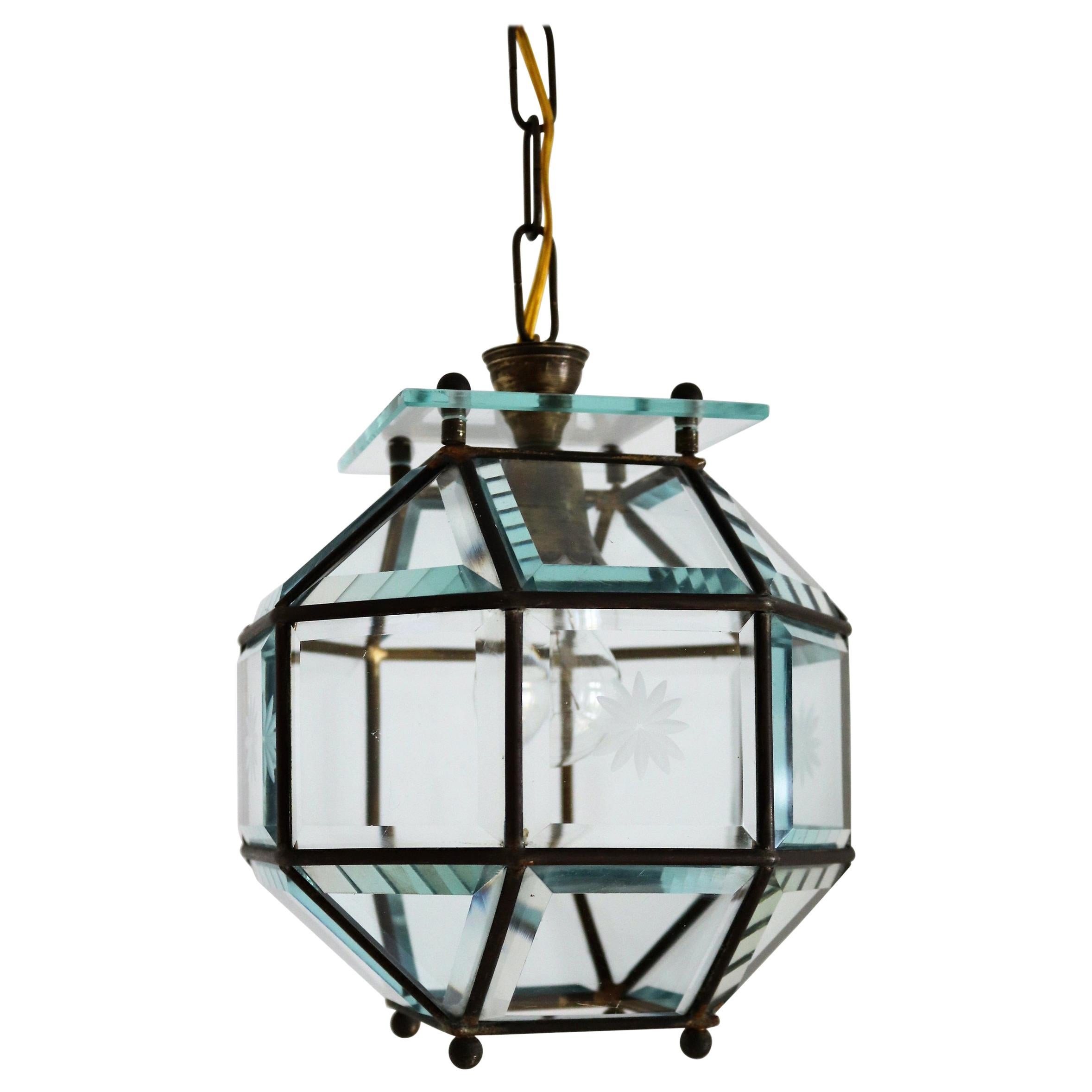 Art Nouveau Secessionist Pendant Lamp in the Manner of Adolf Loos