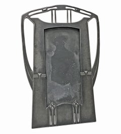 Art Nouveau Secessionist Pewter Photograph Frame, WMF, circa 1906