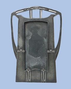 Art Nouveau Secessionist Pewter Photograph Frame, WMF, circa 1906
