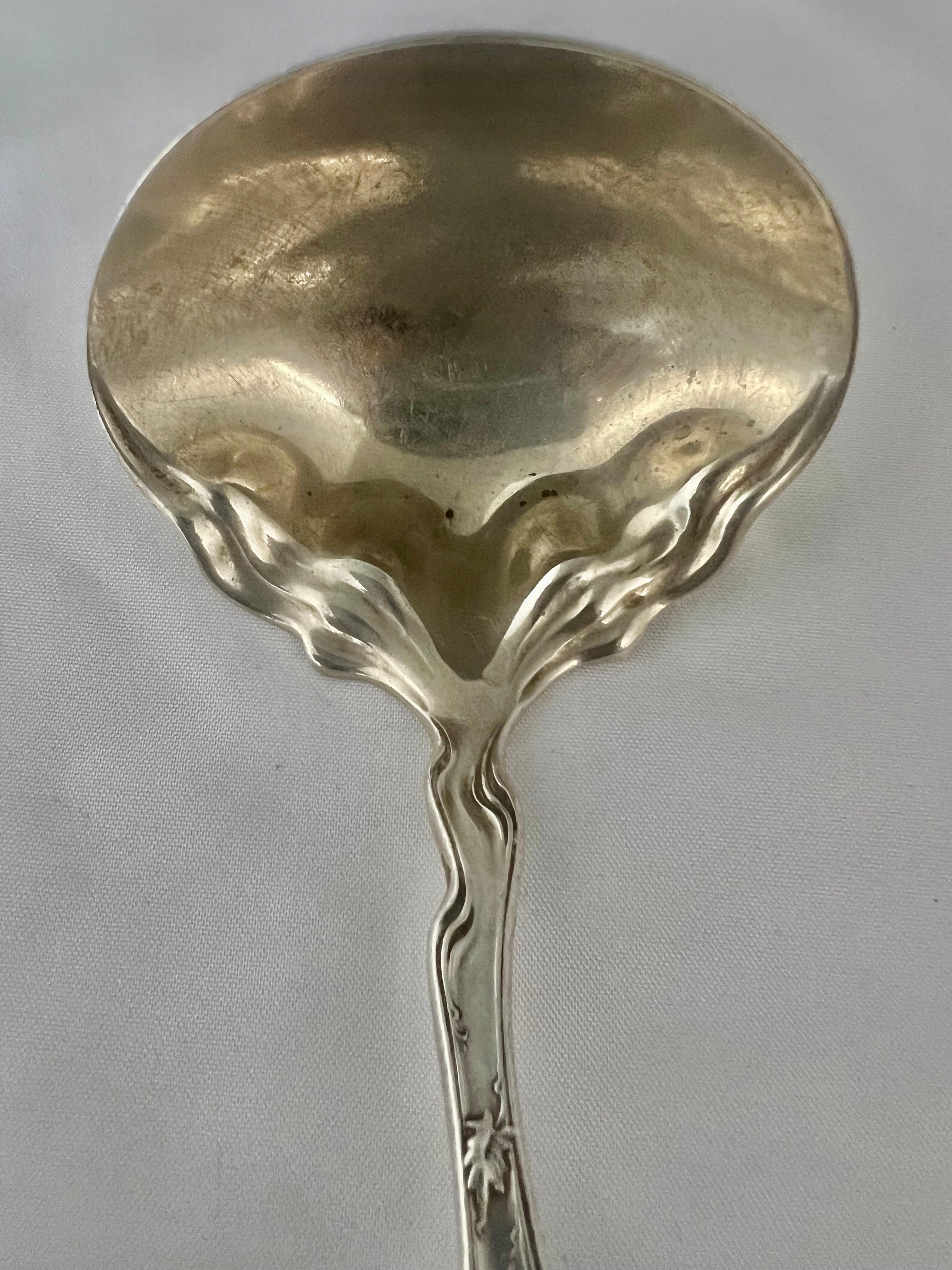 Art Nouveau Serving Spoon, George W. Shiebler & Co. In Good Condition For Sale In Los Angeles, CA