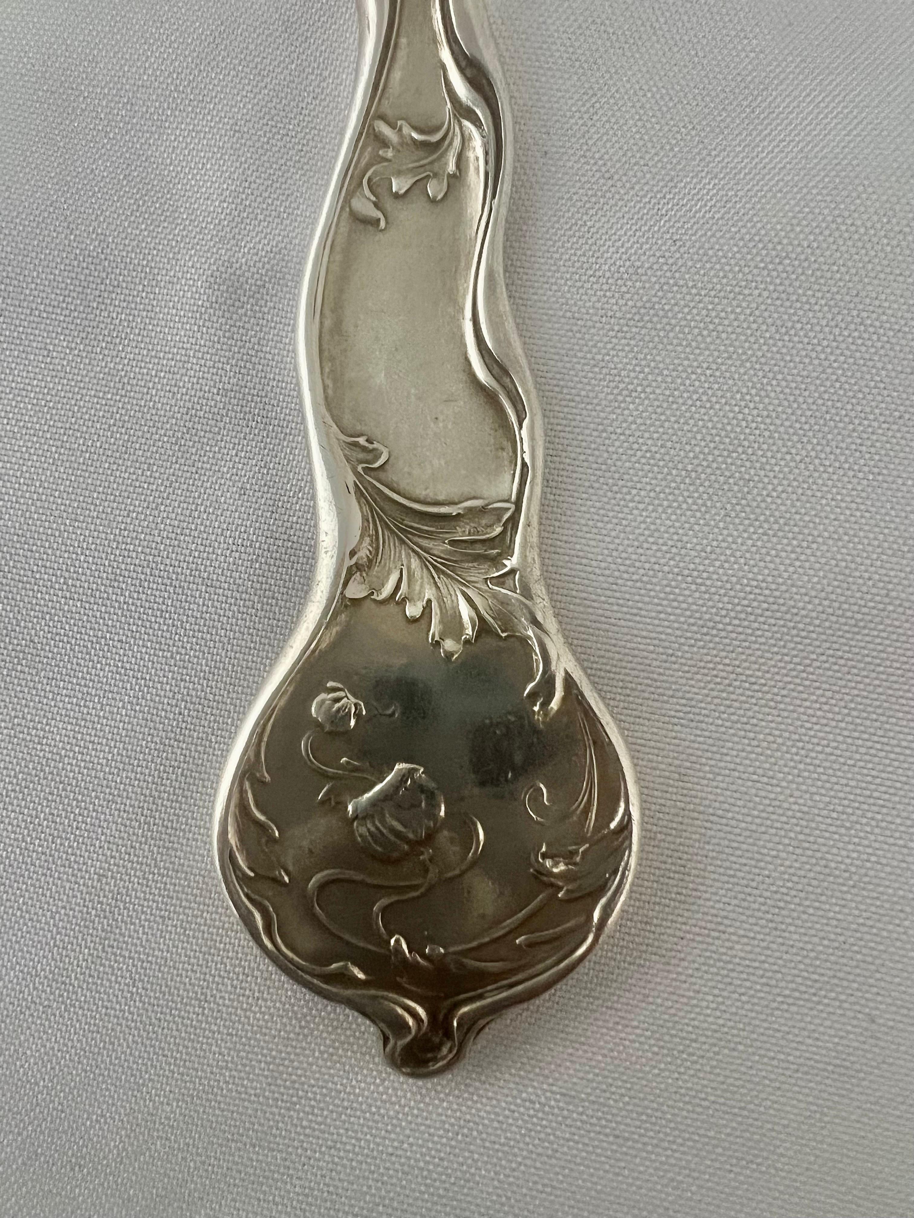 20th Century Art Nouveau Serving Spoon, George W. Shiebler & Co. For Sale